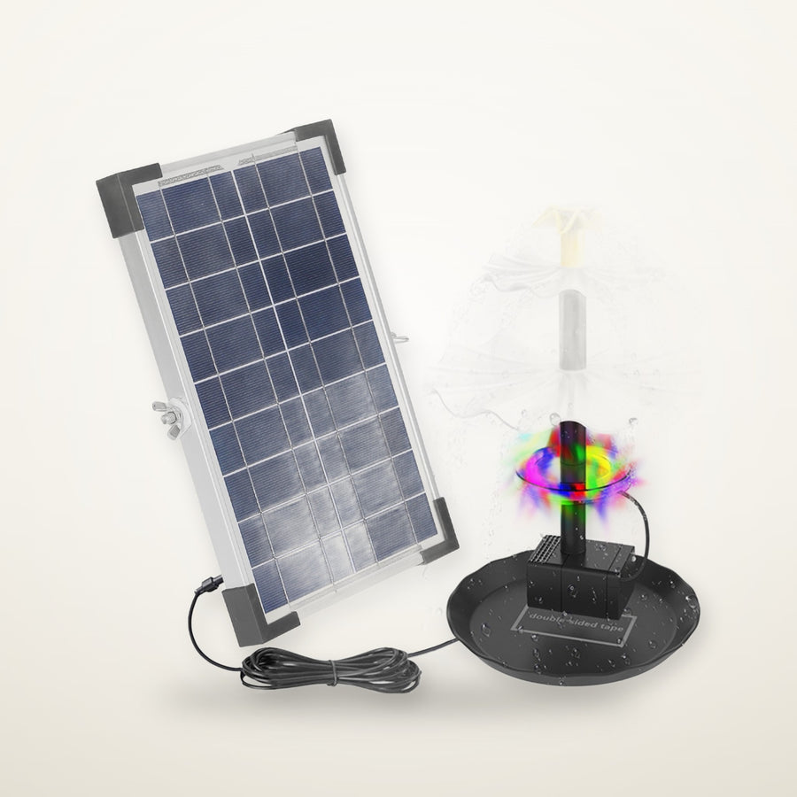 Cascade 3-Tier Solar Fountain with Battery
