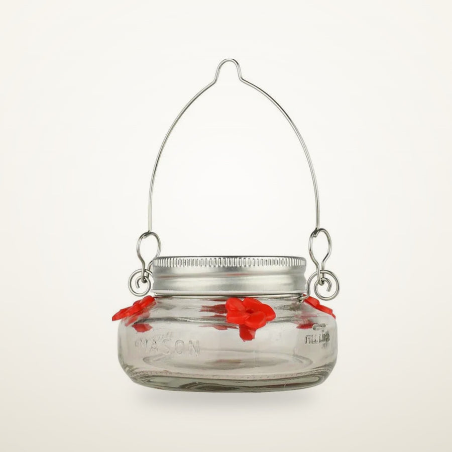 Mason Jar Hummingbird Feeder